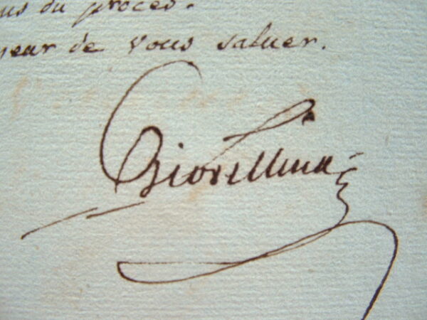 Lettre avec belle vignette corse.